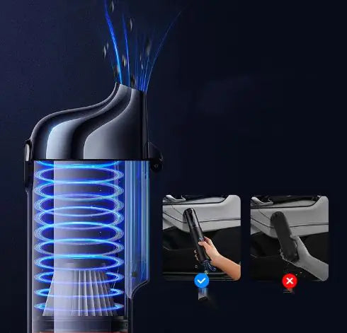 Star Black Cordless Car & Home Vacuum Cleaner, 16000Pa Super Suction