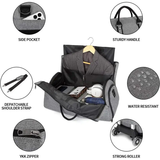 Handheld Travel Folding Lever Bag With Large Capacity
