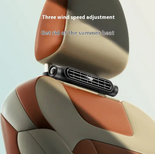USB Car Seat Fan (No-Blade) - Plug-In
