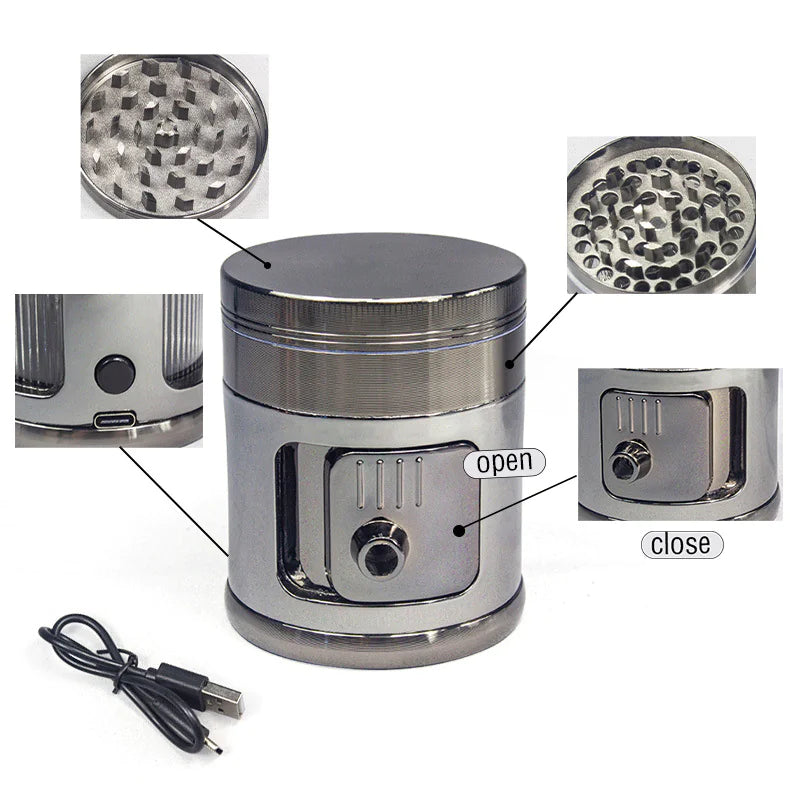 Dispenser with Side Large Sliding Door & LED Light